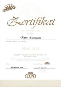 Zertifikat Nailart